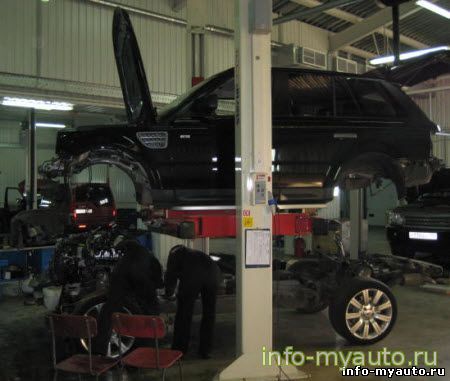 замена топливного фильтра Range Rover Sport